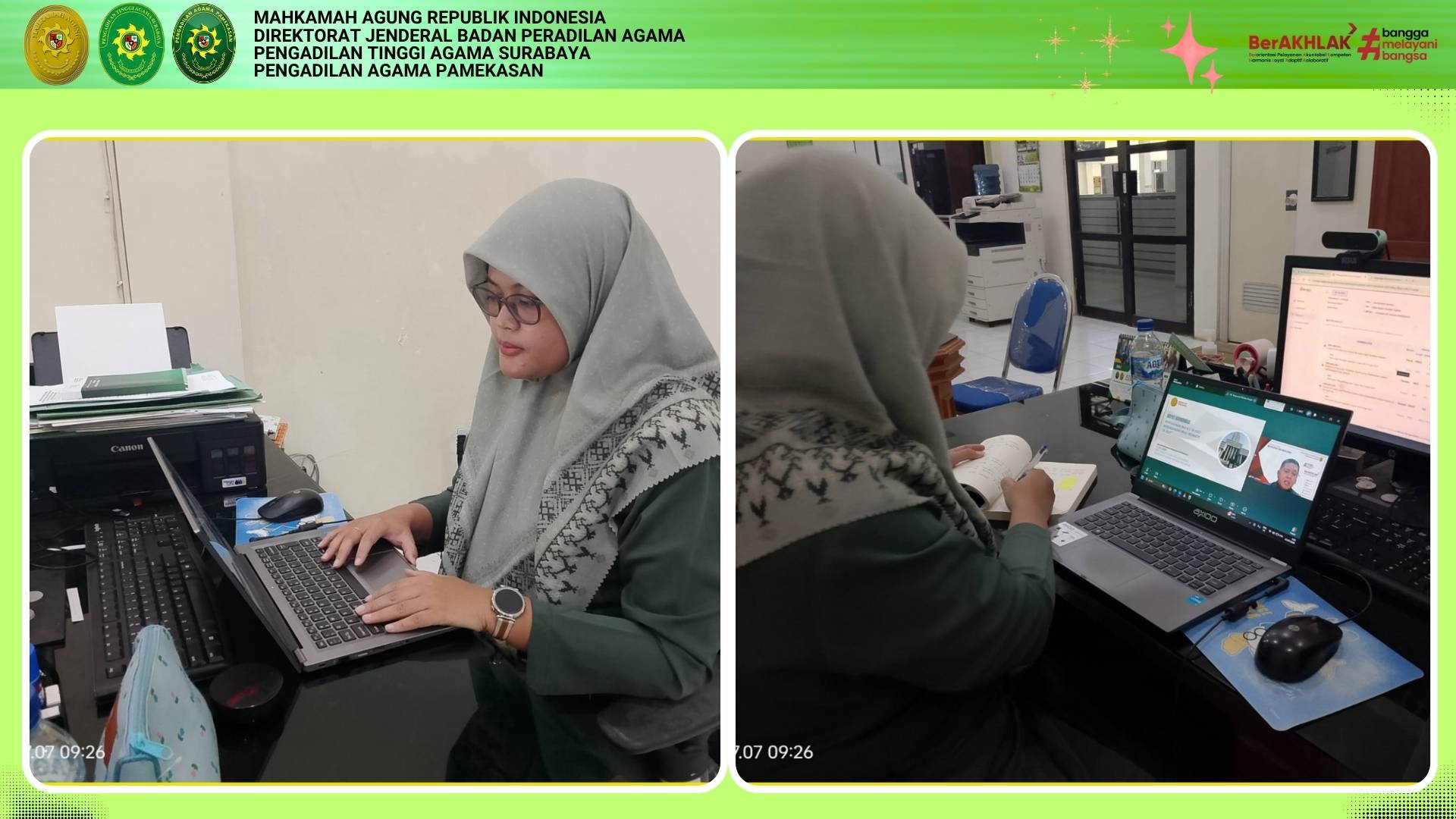 Staf Pengadilan Agama Pamekasan Ikuti Rakor Pagu Indikatif TA 2027